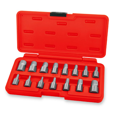 Набор экстракторов 1/8"-1/2", 3-14 мм 15 предметов TOPTUL JGAI1503 Набор экстракторов 1/8"-1/2", 3-14 мм 15 предметов TOPTUL JGAI1503