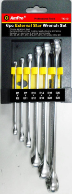 Набор накидных ключей TORX E6-E24, 6 предметов Набор накидных ключей TORX E6-E24, 6 предметов