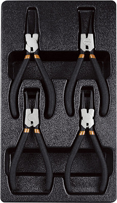 T28953 Набор съемников стопорных колец в ложементе,4 пред